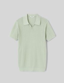 Polo maille ajourée