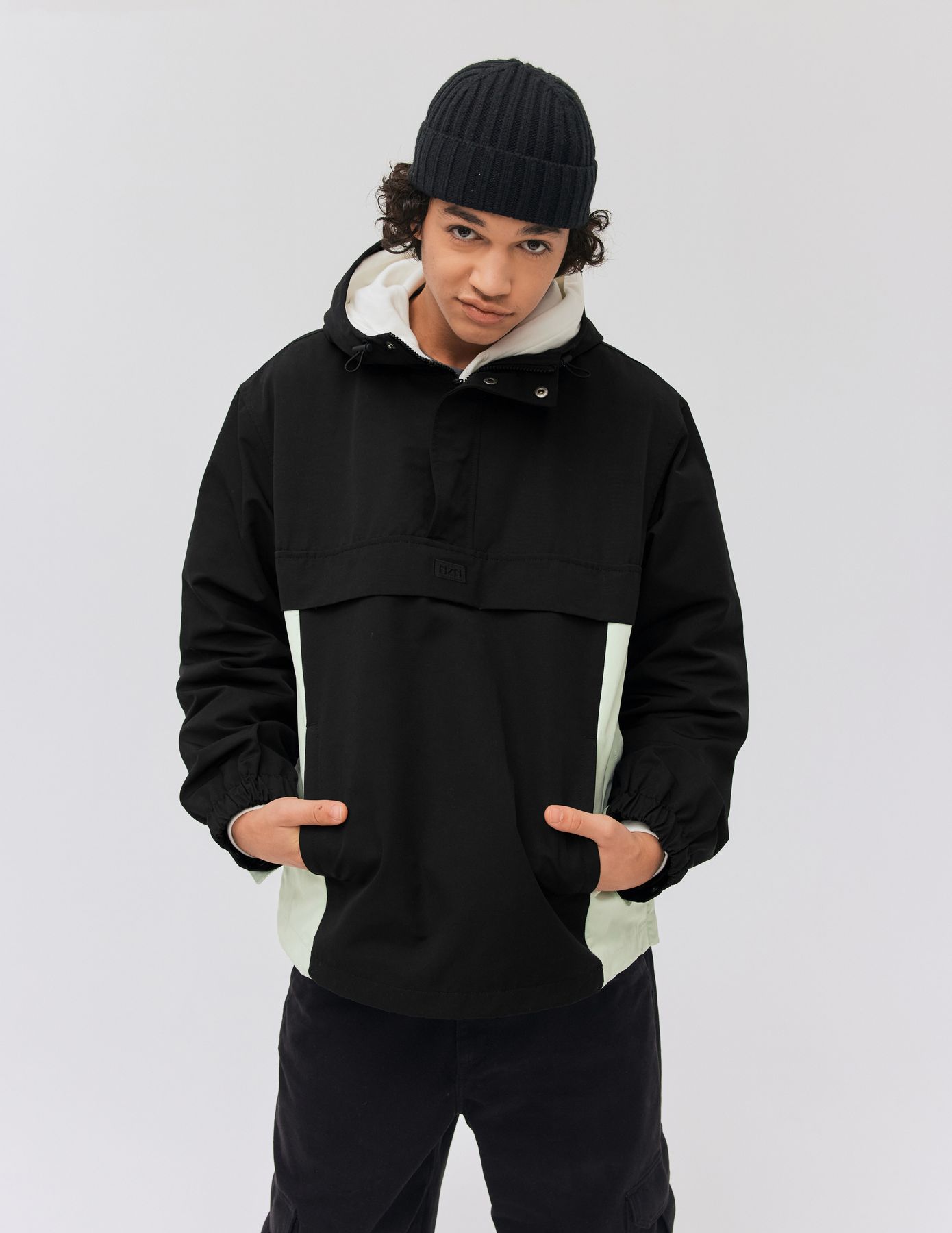 Blouson pop over colorblock
