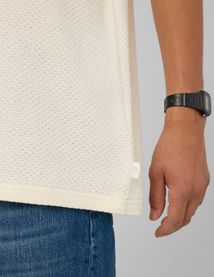 T-shirt maille textur&eacute;e