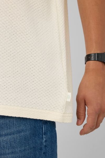 T-shirt maille textur&eacute;e
