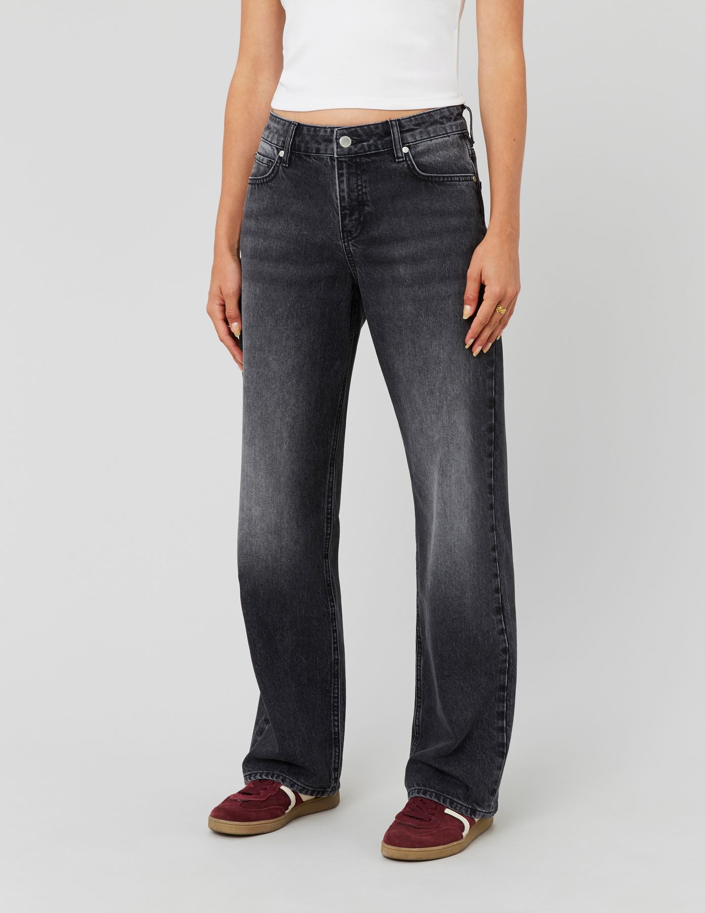 Jean straight taille basse