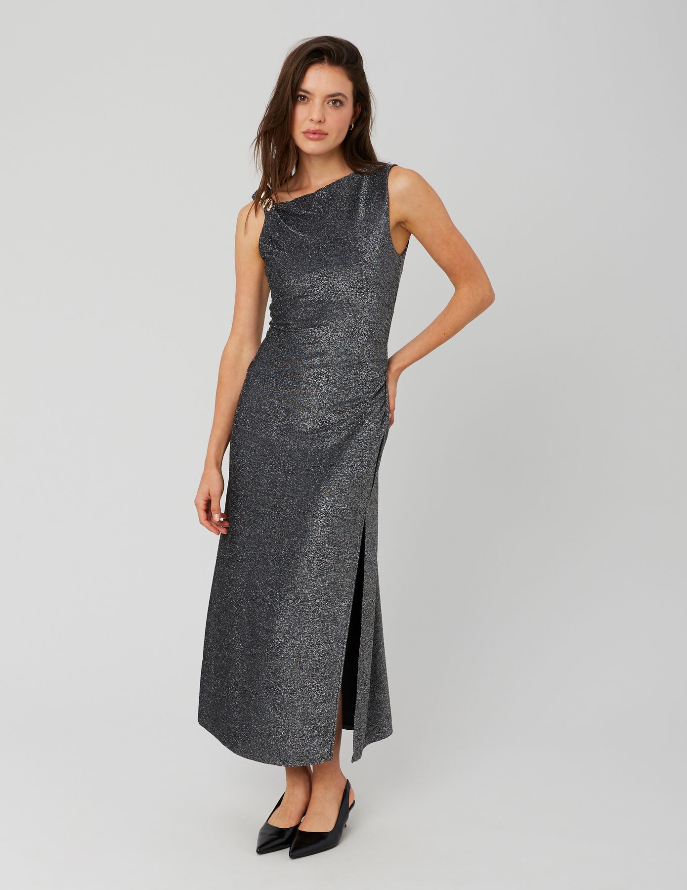 Robe en maille à paillettes