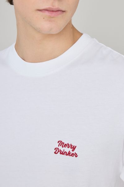T-shirt broderie poitrine