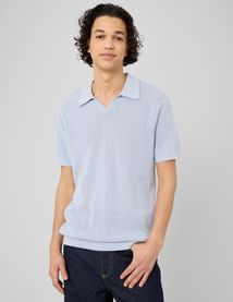 Polo maille ajour&eacute;e