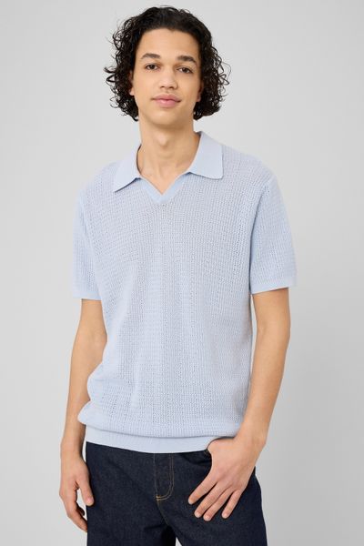 Polo maille ajour&eacute;e