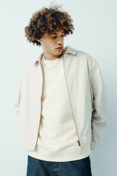 Veste zippée col velours