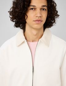 Veste zipp&eacute;e unie col velours