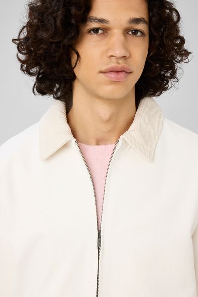 Veste zipp&eacute;e unie col velours