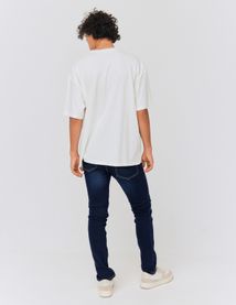 Jean slim basique stone foncé