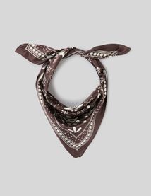 Foulard satin imprim&eacute;