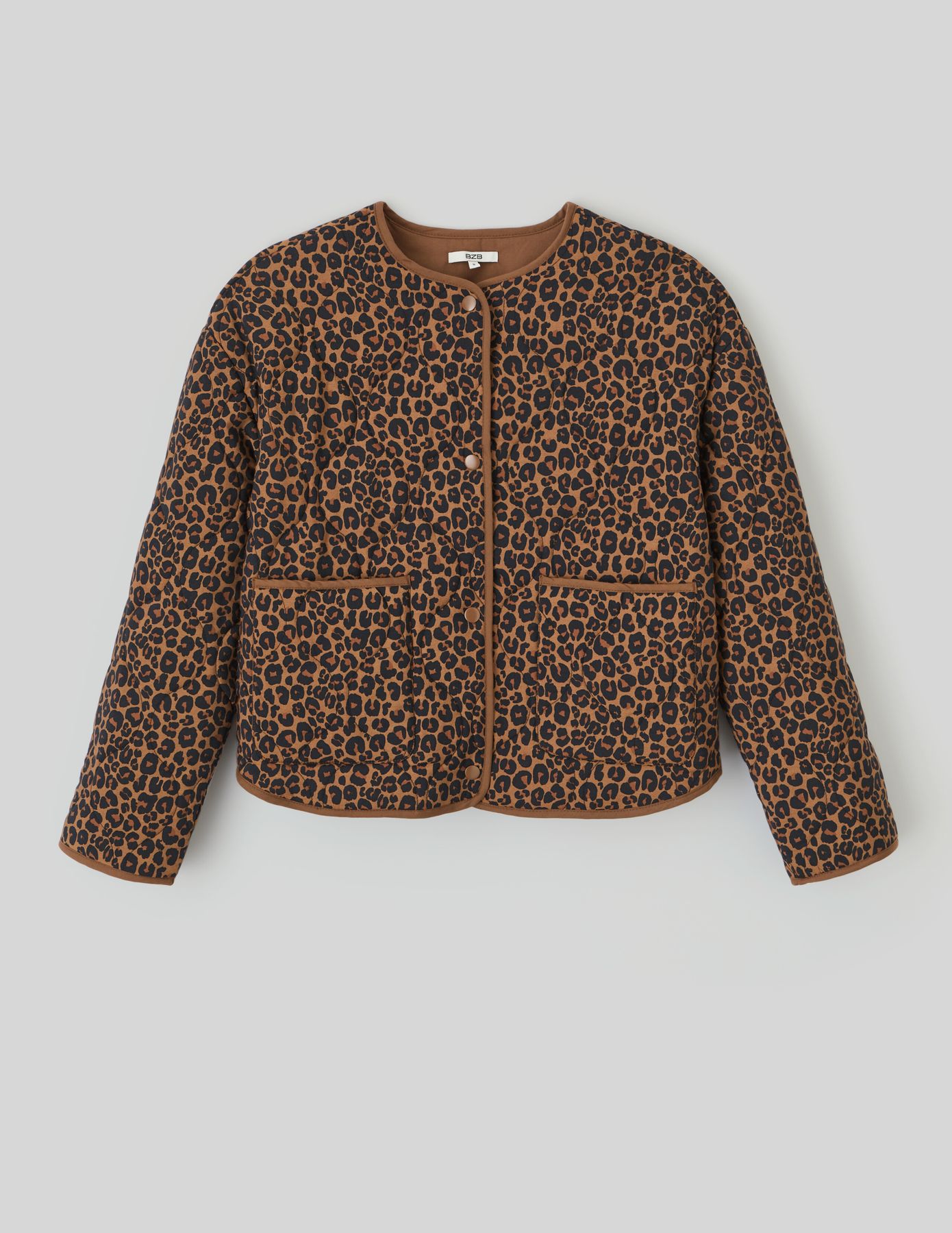 Veste matelassée léopard