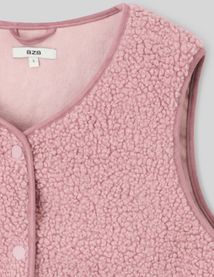 Gilet sans manches en sherpa