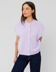 Gilet sans manches boutonné