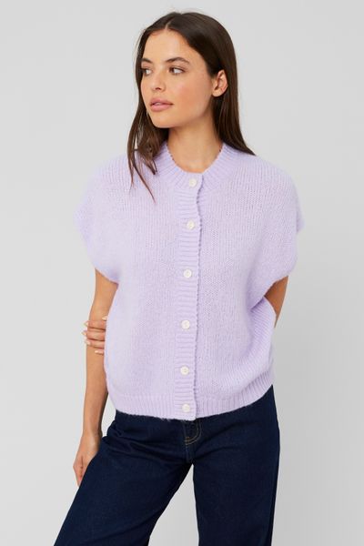 Gilet sans manches boutonné