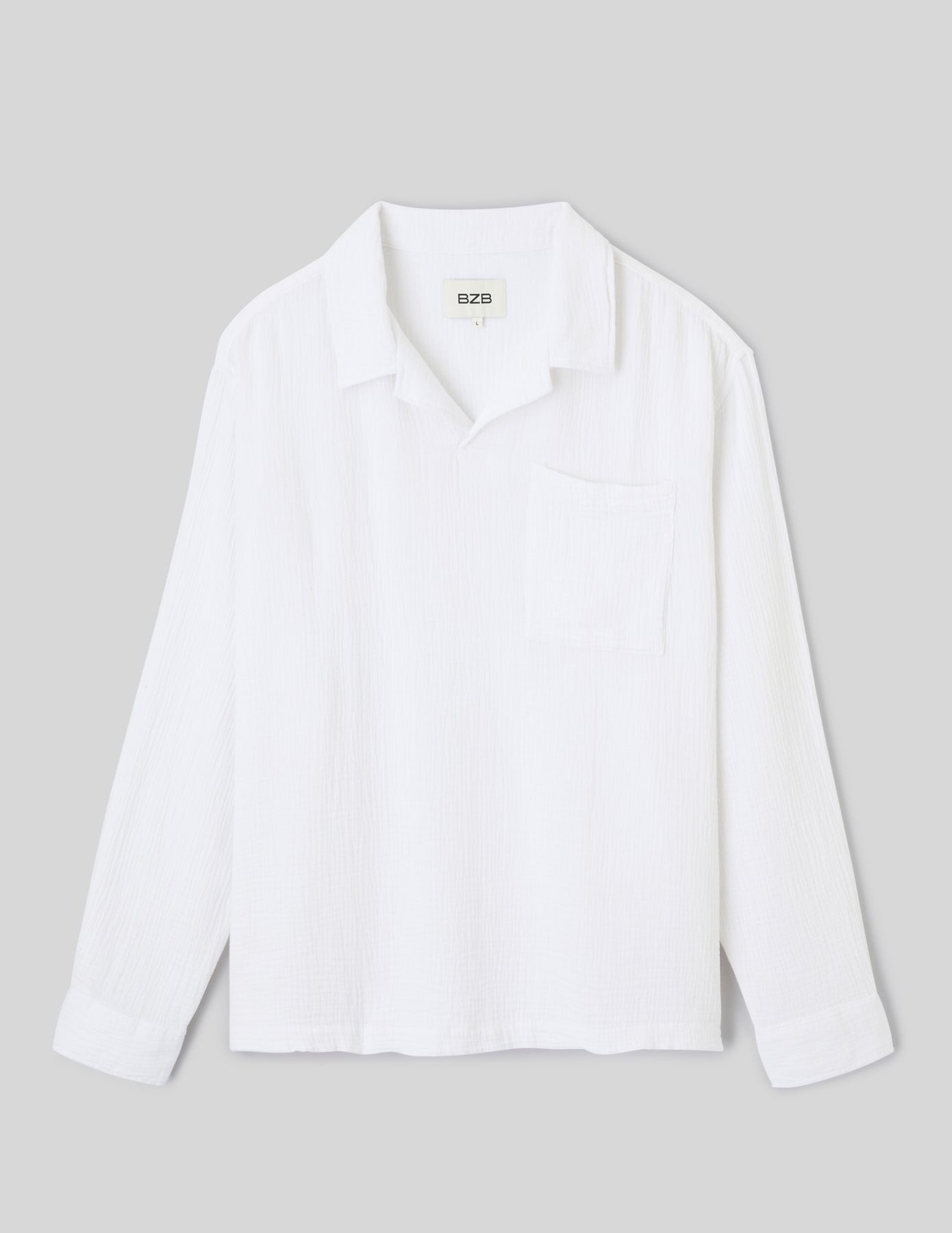 Chemise enfil&eacute;e manches longues