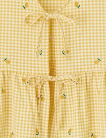 Blouse à nouer motif vichy