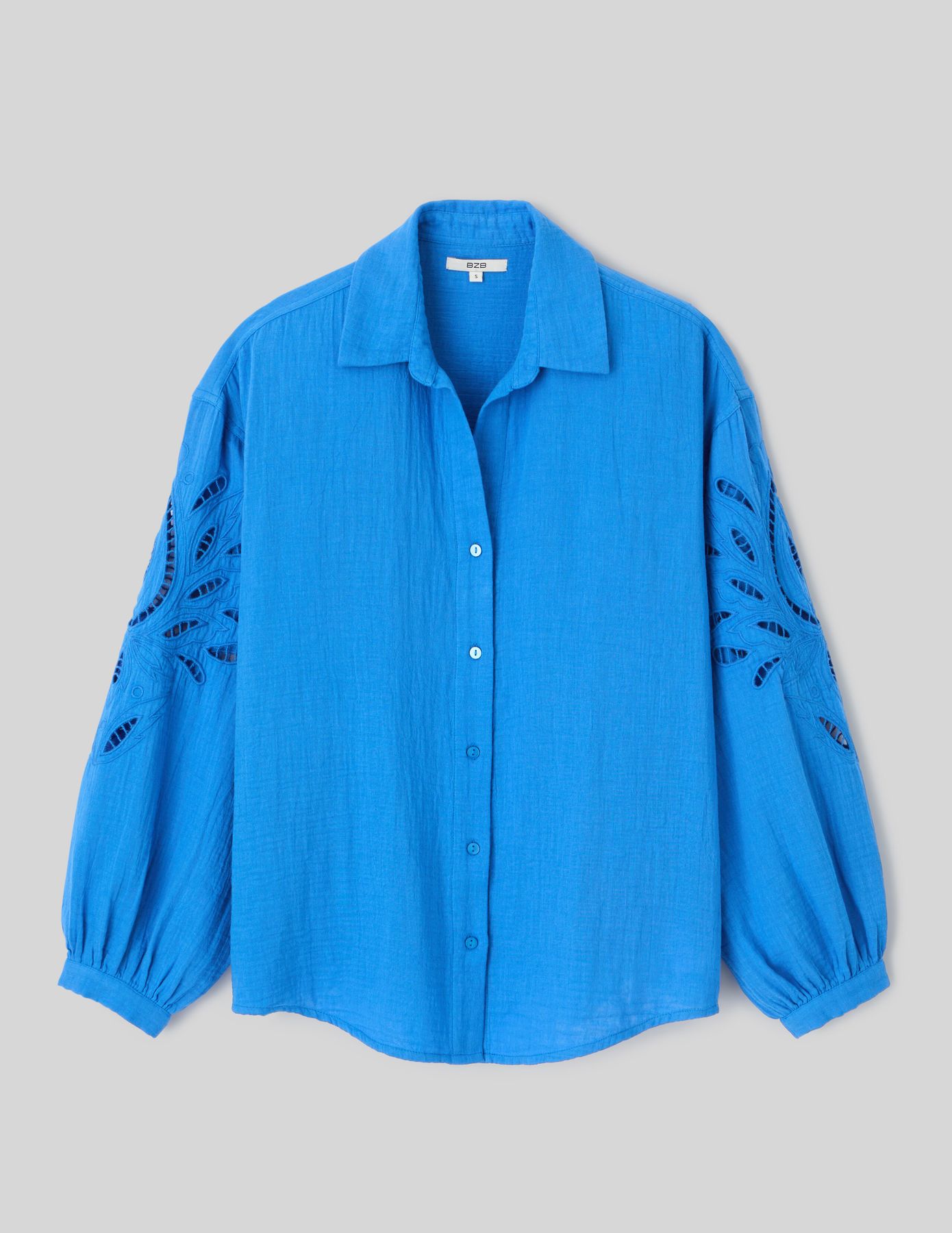 Chemise en gaze de coton unie