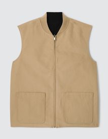 Veste réversible sans manches