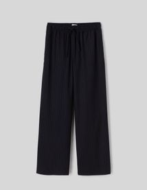 Pantalon fluide rayé