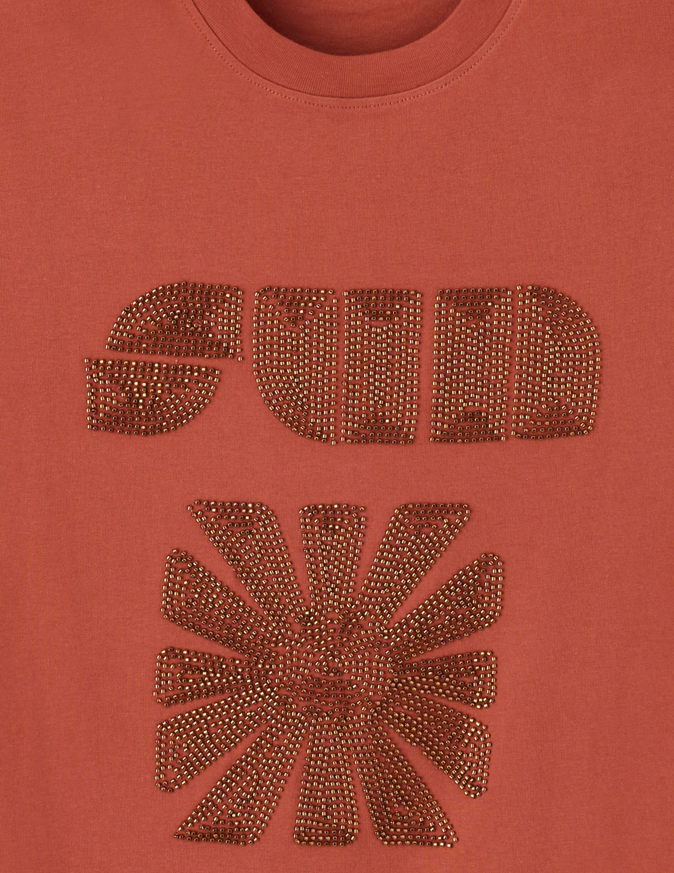 T-shirt avec perles