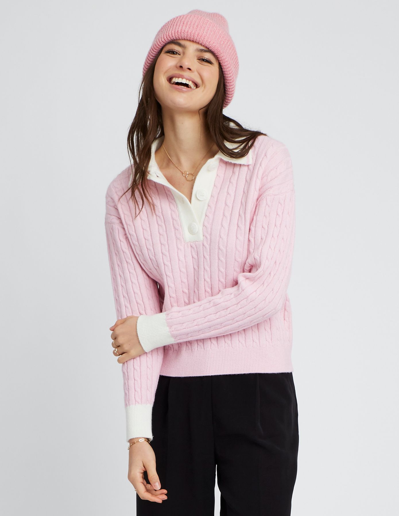Pull col polo fantaisie