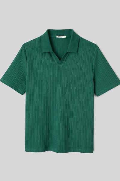 Polo matière fantaisie