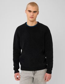 Pull chenille col rond