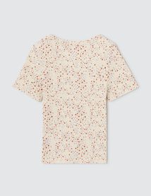 T-shirt maille côtelée