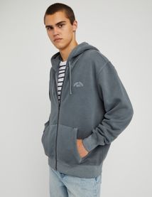 Sweat zipp&eacute; &agrave; capuche