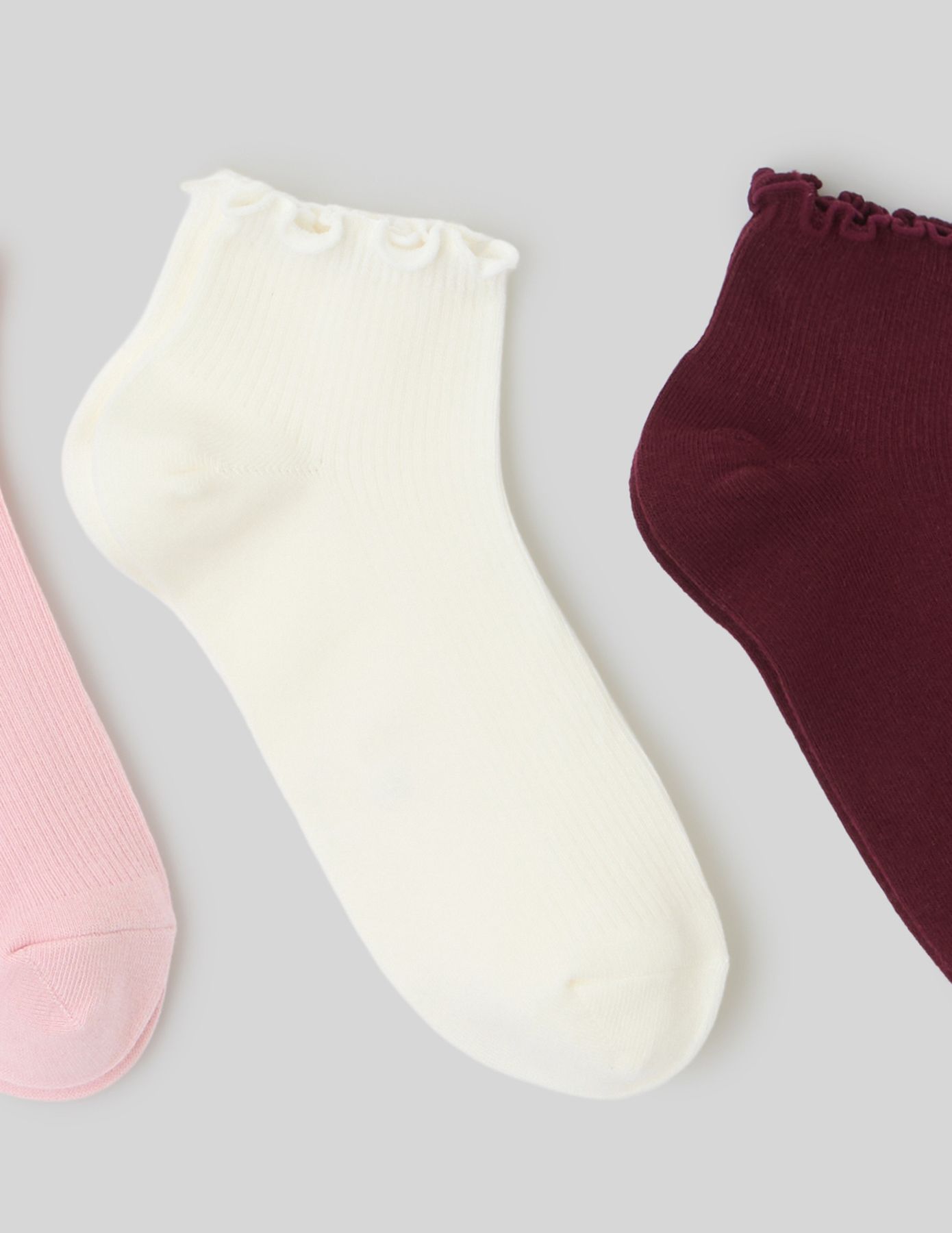 Lot de 3 paires  de socquettes froufrou