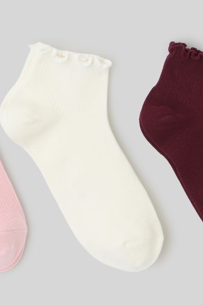 Lot de 3 paires  de socquettes froufrou