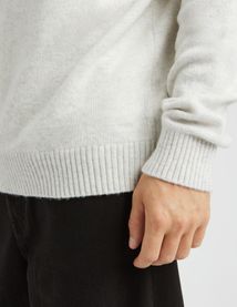 Pull col montant laine