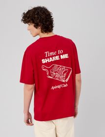 T-shirt imprim&eacute; devant/dos