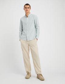 Chemise rayée droite