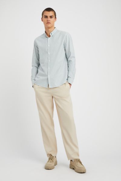 Chemise rayée droite