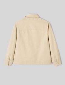 Veste zippée col velours