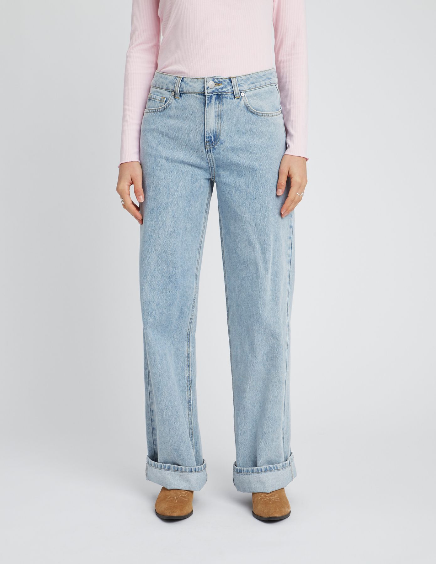Jean wide leg revers
