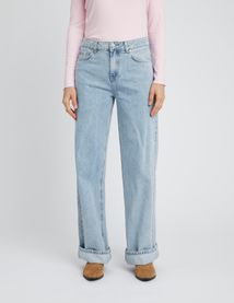 Jean wide leg revers