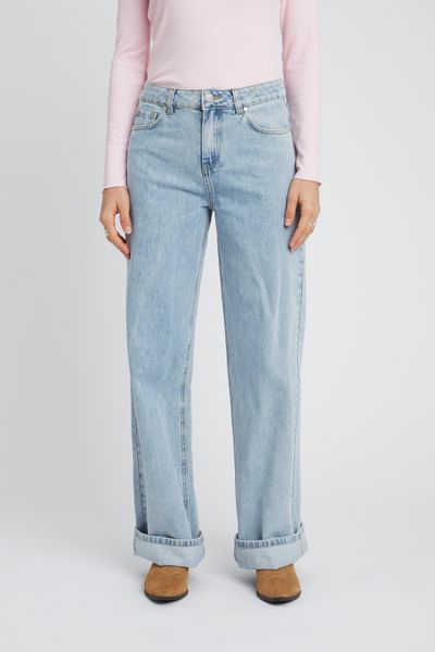 Jean wide leg revers
