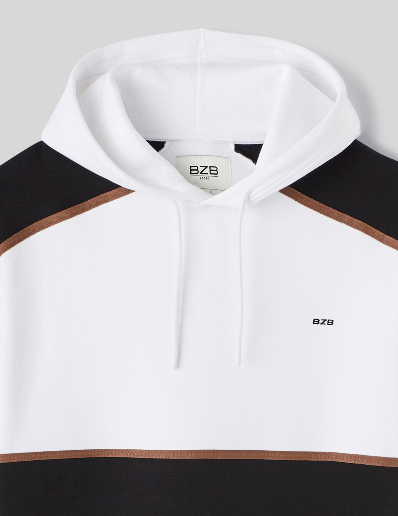 Sweat à capuche colorblock