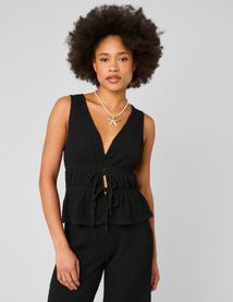 Top textur&eacute; &agrave; nouer