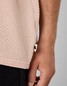 T-shirt maille textur&eacute;e