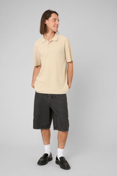 Polo maille c&ocirc;tel&eacute;e