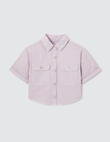Veste en jean manches courtes