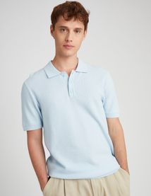 Polo matière fantaisie