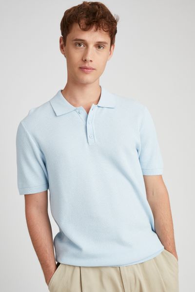 Polo matière fantaisie