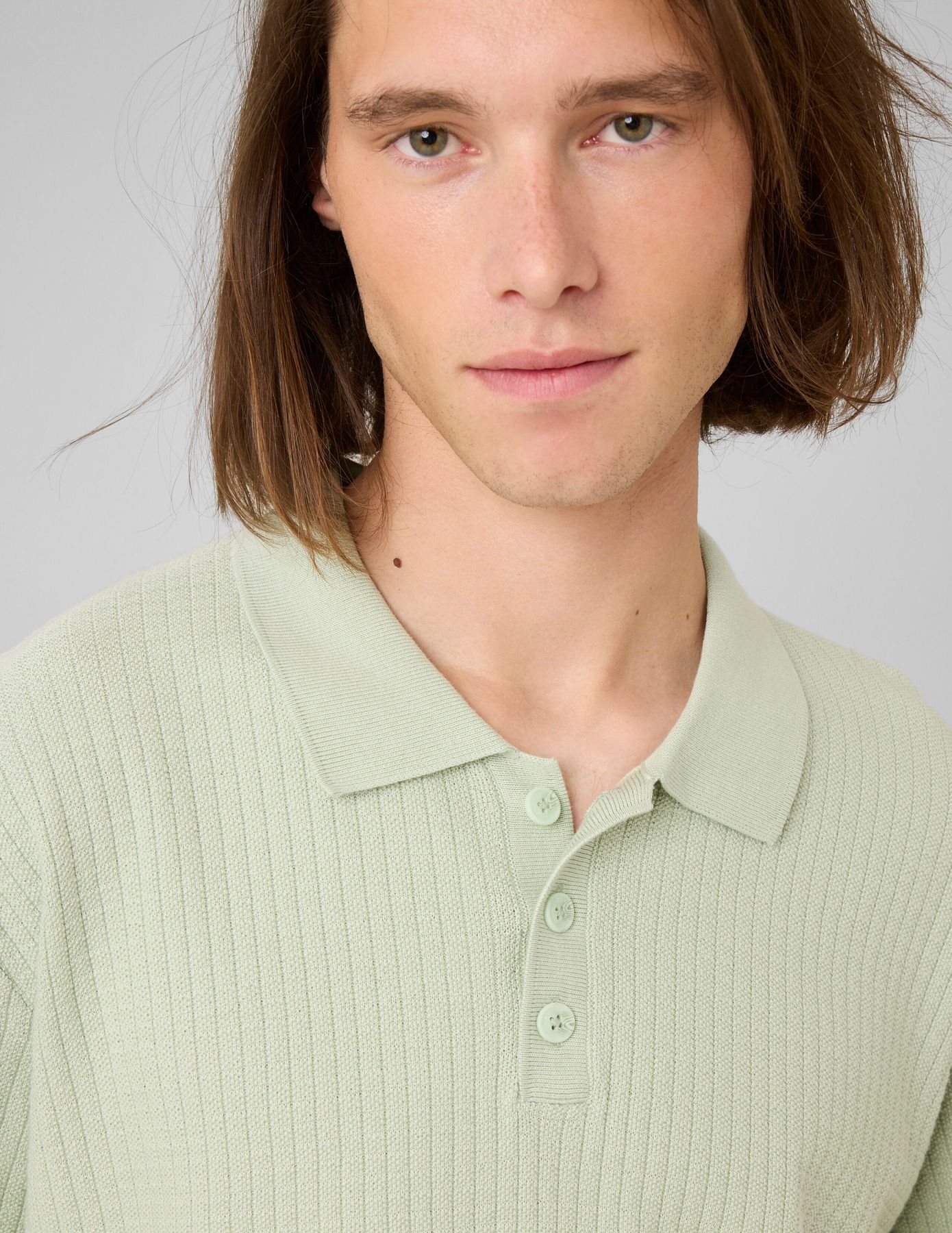 Polo maille c&ocirc;tel&eacute;e