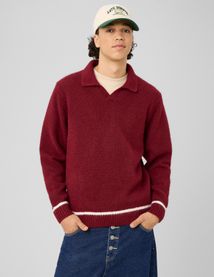 Pull col polo liseret