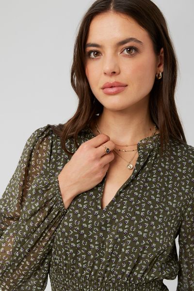 Robe courte imprimée