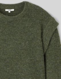 Pull col rond chiné
